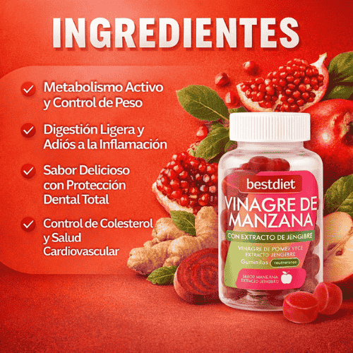 GOMINOLAS DE VINAGRE DE MANZANA - CUIDA TU SALUD