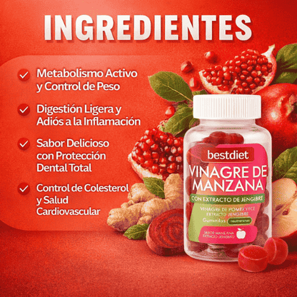 GOMINOLAS DE VINAGRE DE MANZANA - CUIDA TU SALUD